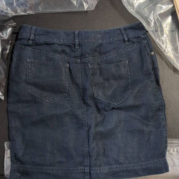 J. Jill Denim Blue Jean Stretch Pencil Skirt Women's Size 4 - Picture 4 of 4